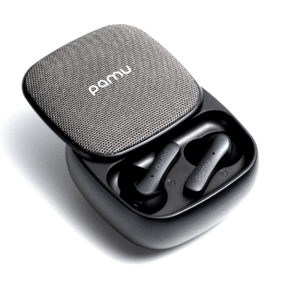 Беспроводные наушники с зарядным футляром. PaMu Slide